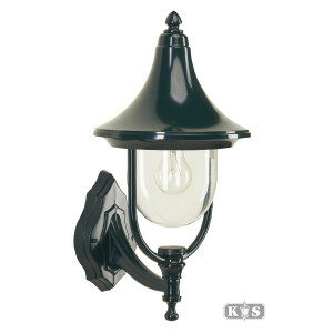 Donkergroene aluminium buiten wandlamp Rome