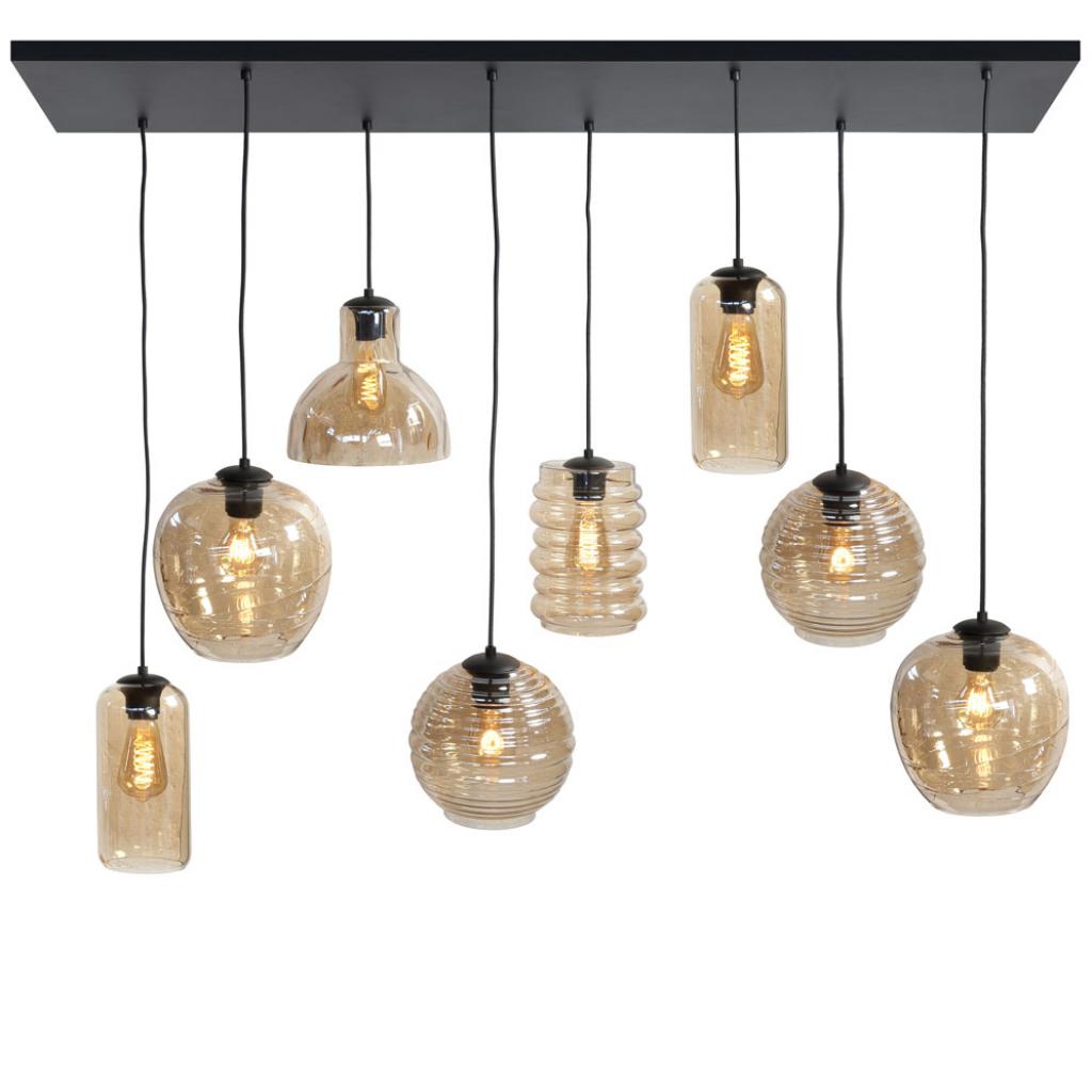 Hanglamp Fantasy amber - 8-lichts