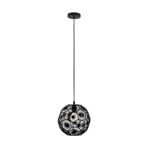 Zwarte hanglamp Skoura
