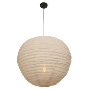 Beige linnen hanglamp Bangalore
