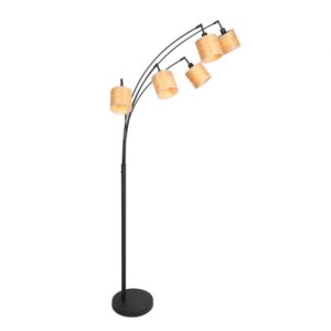 Boog vloerlamp Bambus