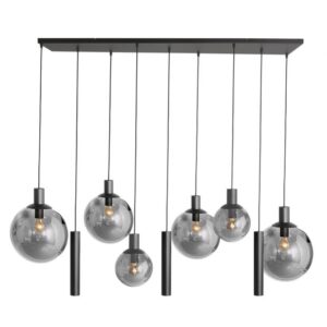 Hanglamp 9-lichts Bollique - zwart