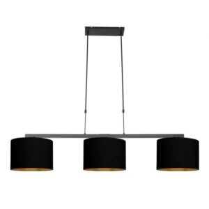 Hanglamp 3-lichts met stoffen kap