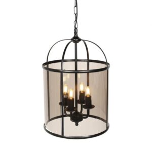 Glazen hanglamp Pimpernel 4-lichts
