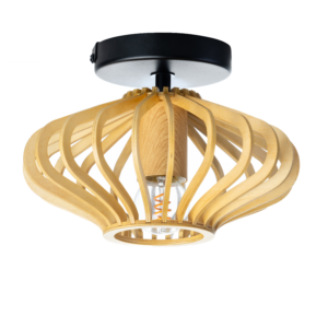 Houten plafondlamp Tess
