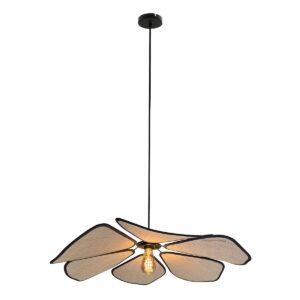 Linnen hanglamp Lumaflora